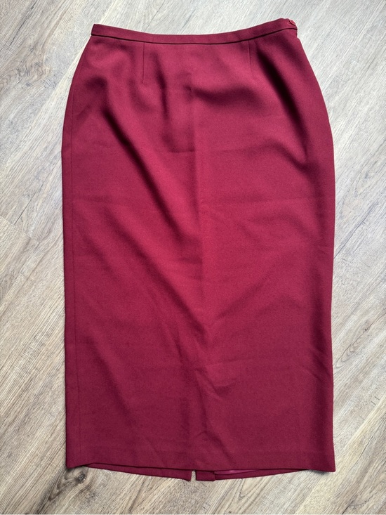 Karen Scott Dresses & Skirts - Vintage Karen Scott Burgundy Wine Maxi Skirt - Size 14